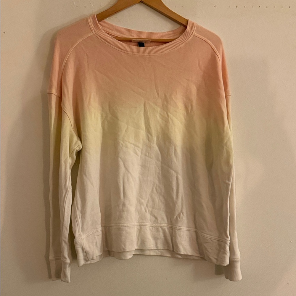 Universal Thread Ombre Sweatshirt - Peach, Yellow, Cream